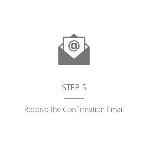 Step 5 - Receive Confirm Email