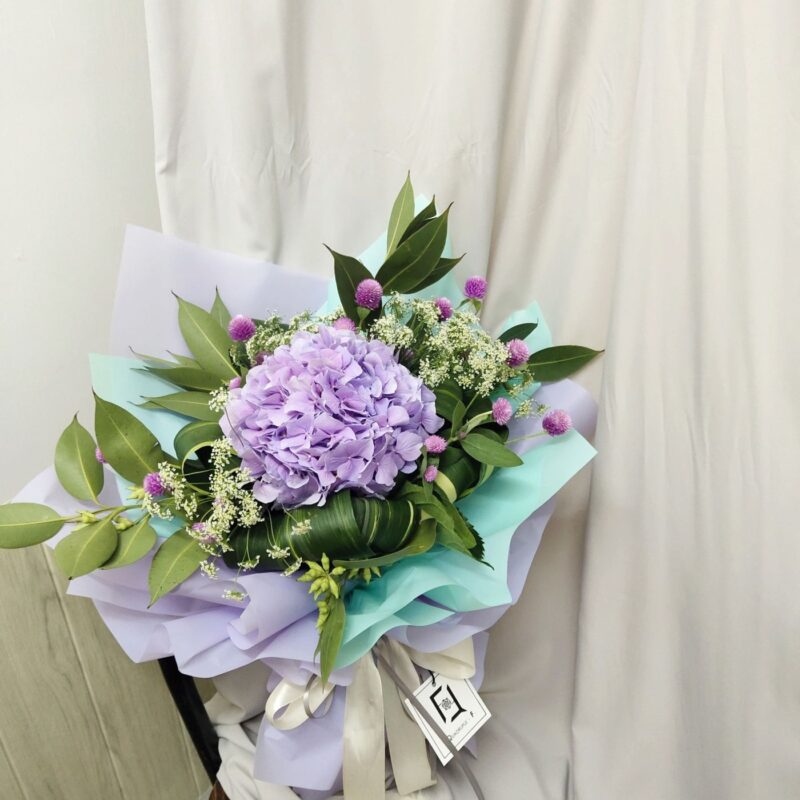 Purple Hydrangea Bouquet BL040001 03