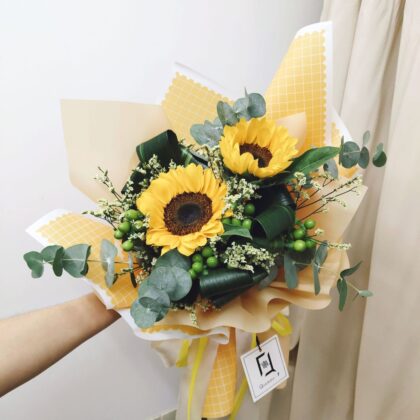 Sunflower Bouquet Quadruple Flower BM060003 01