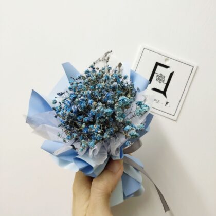 Dried Colored Baby’s Breath Bouquet Quadruple Flower DB100003 01