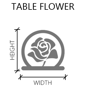 Size Guideline Preserved_Table Flower