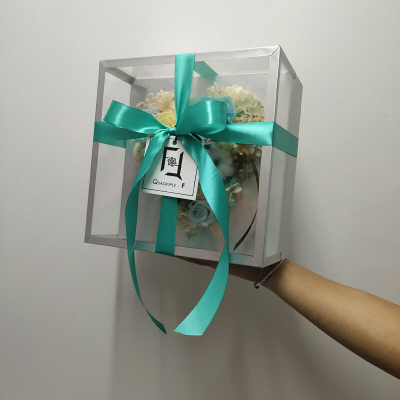 Preserved Flower Tiffany Rose Gift Box Quadruple Flower PT010055 05