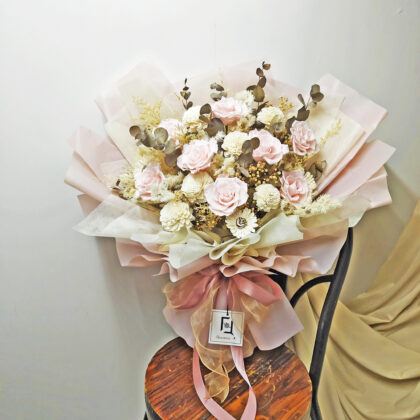 Sweetie B.VIII | Preserved Flower Pink Rose Bouquet