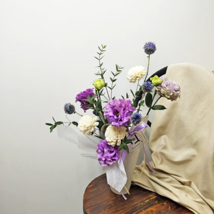 Adorable DREAM | Purple Eustoma Table Flower