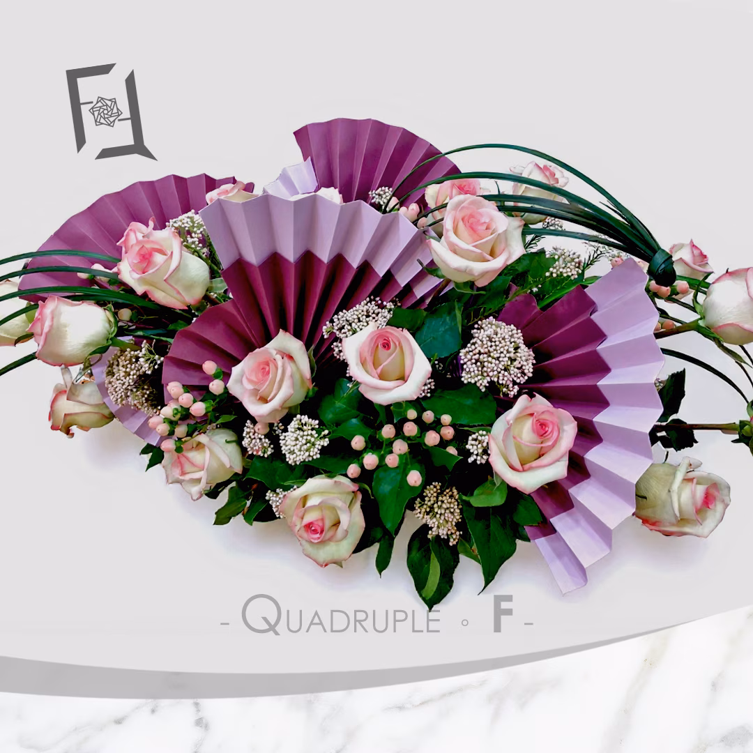 Roseate Elegance Collection | Signature Pink Rose Artistic Floral Arrangement — Grand Opening Table Flower / Reception Desk Flower / Monthly Display 3 粉韻雅集 | 粉玫瑰 特式藝術插花 祝賀開張枱花 接待處枱花月花 TA010010