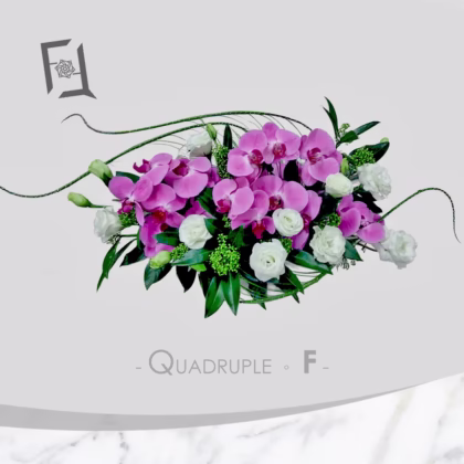 蝶舞花開 | 粉蝴蝶蘭 藝術插花 祝賀開張枱花 接待處枱花月花 TA100002