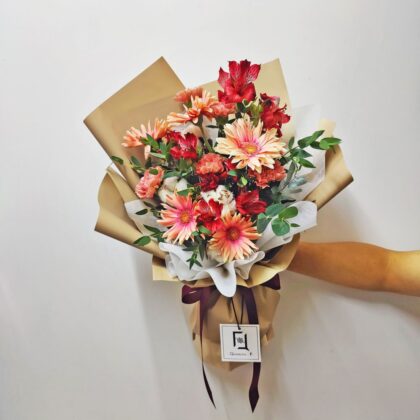 深刻寵愛 | 粉非洲菊鮮花花束 - BM010007