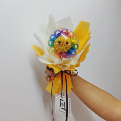 彩虹哈哈笑 | 永生花乒乓菊笑哈哈笑花束