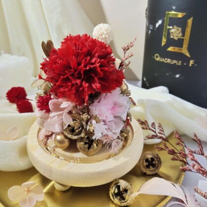 玻璃罩 | 永生花康乃馨玻璃長罩