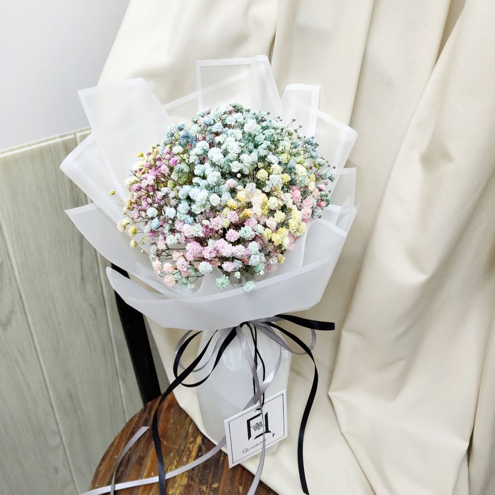 清新幻愛 | 彩虹滿天星鮮花花束 1 清新幻愛 | 彩虹滿天星鮮花花束 - BS100002