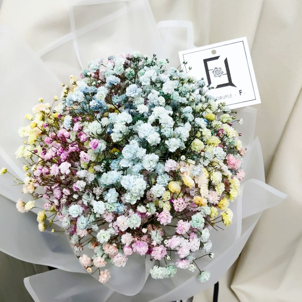 清新幻愛 | 彩虹滿天星鮮花花束 2 清新幻愛 | 彩虹滿天星鮮花花束 - BS100002