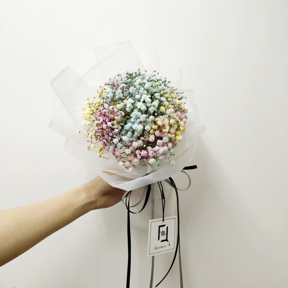 清新幻愛 | 彩虹滿天星鮮花花束 3 清新幻愛 | 彩虹滿天星鮮花花束 - BS100002