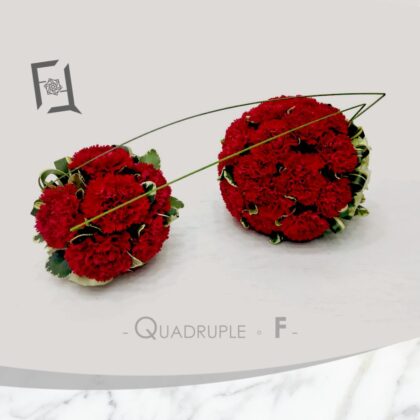 紅韻開泰 | 紅康乃馨藝術插花 祝賀開張枱花 接待處枱花月花 - TA070001