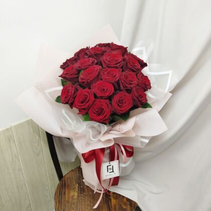 永恆真愛 | 紅玫瑰鮮花花束