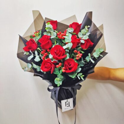 純粹真愛 | 紅玫瑰鮮花花束 - BM010008