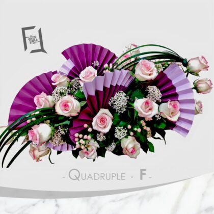 粉韻雅集 | 粉玫瑰特式藝術插花 祝賀開張枱花 接待處枱花月花 - TA010010