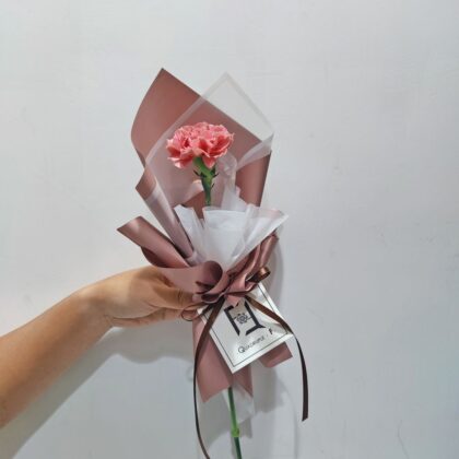 Single-stem-Carnation-Fresh-Flower-Bouquet-BS070001