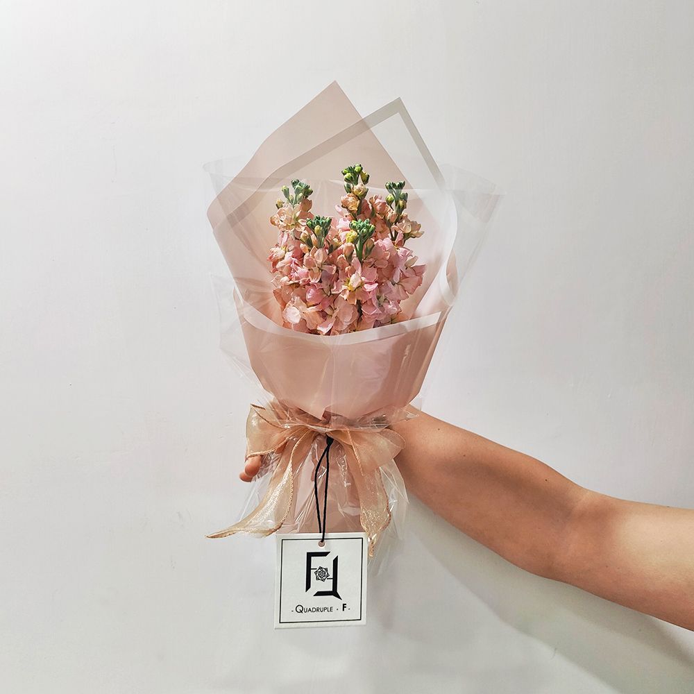 Champagne Breeze | Champagne Stock Fresh Flower Bouquet 1 Champagne Breeze | Champagne Stock Fresh Flower Bouquet - BS100016
