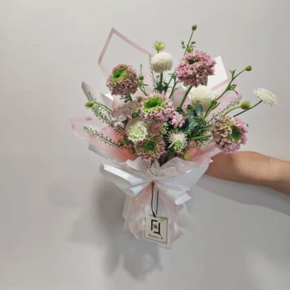 錦鯉洋牡丹乒乓菊鮮花花束 BM100006