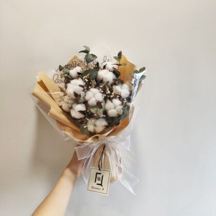 Cotton-Baby's-Breath-Bouquet-Dried-Flower-Bouquet-DB100010