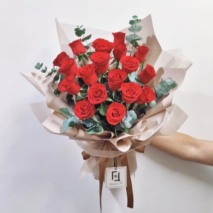 Eternal Devotion | Red Rose Fresh Flower Bouquet - BL010045