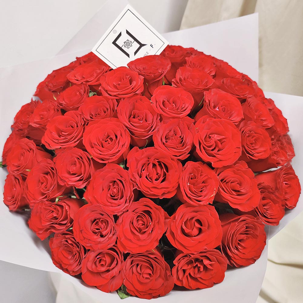 沉穩守候 | 66支紅玫瑰鮮花求婚花束 2 沉穩守候 | 66支紅玫瑰鮮花求婚花束 - BH010019