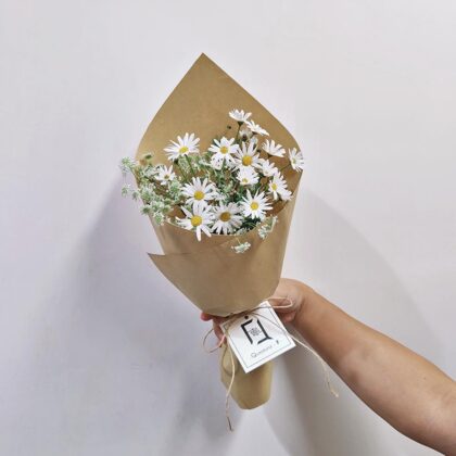Wildflower Trail | Marguerite Daisy & Lace Flower Fresh Flower Bouquet - BS100022