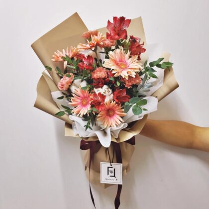 粉非洲菊鮮花花束 BM010007