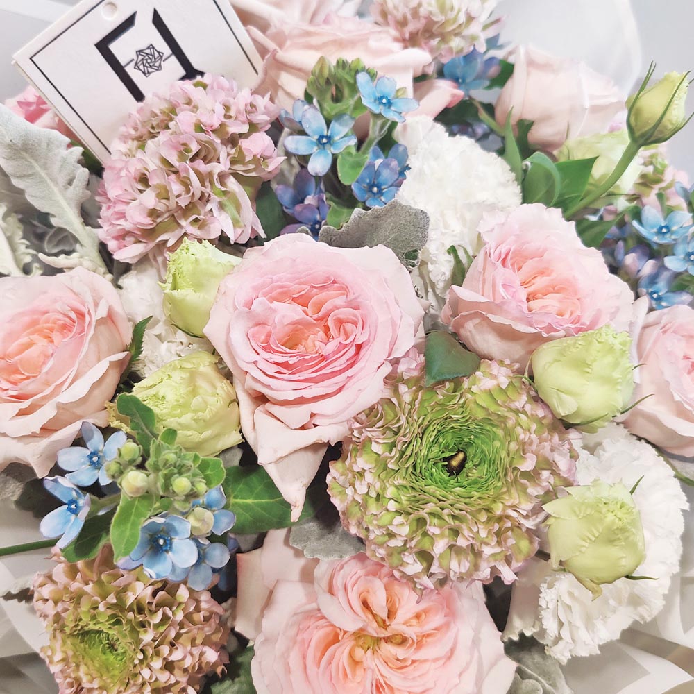 Koi Dreamscape | Pink Rose & Koi Ranunculus Fresh Flower Bouquet 2 Koi Dreamscape | Pink Rose & Koi Ranunculus Fresh Flower Bouquet - BL010036