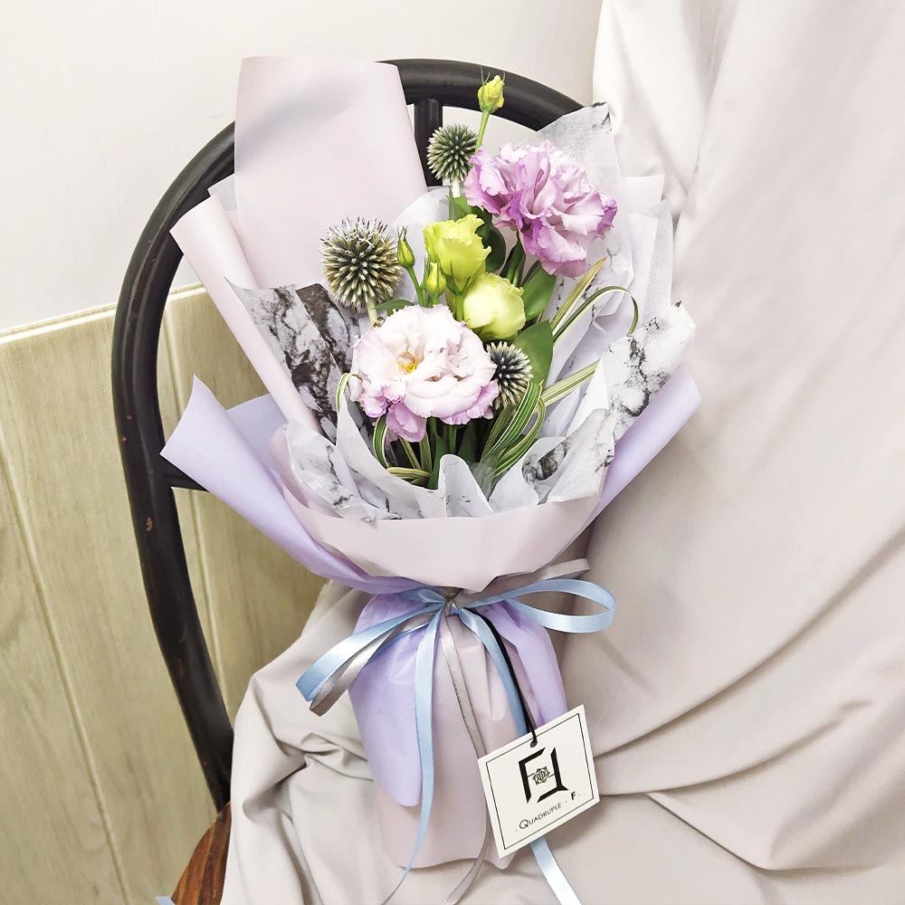 甜美幻愛 | 紫桔梗鮮花花束 3 甜美幻愛 | 紫桔梗鮮花花束 - BS100001