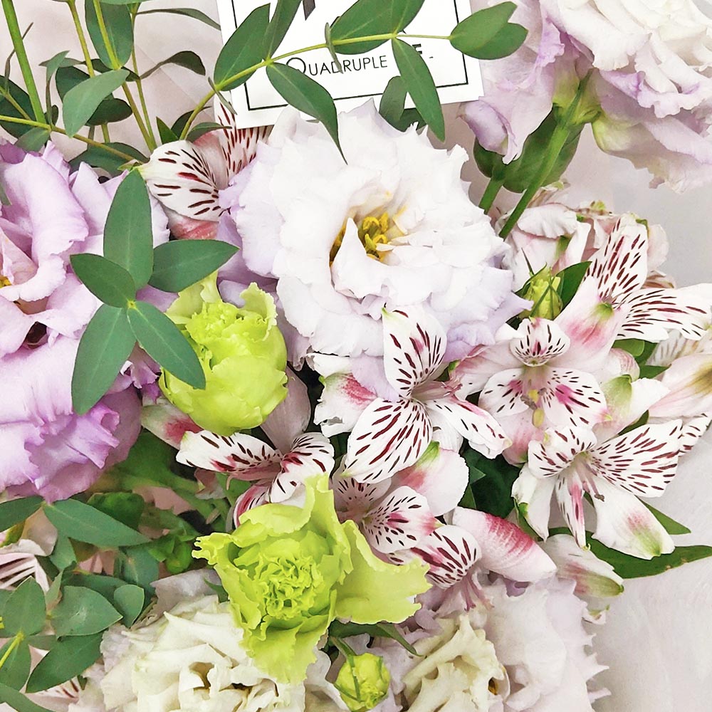 完滿幻愛 | 紫桔梗粉小百合鮮花花束 2 完滿幻愛 | 紫桔梗粉小百合鮮花花束 - BM100002