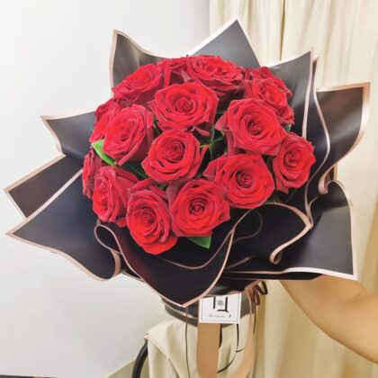 紅玫瑰鮮花花束 BH010003