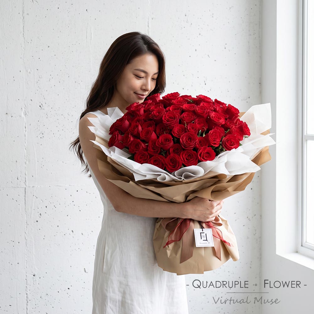 歲月溫柔 | 99支紅玫瑰鮮花求婚花束 2 歲月溫柔 | 99支紅玫瑰鮮花求婚花束 - BH010017