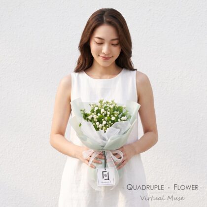 沁綠凝香 | 茉莉花鮮花花束