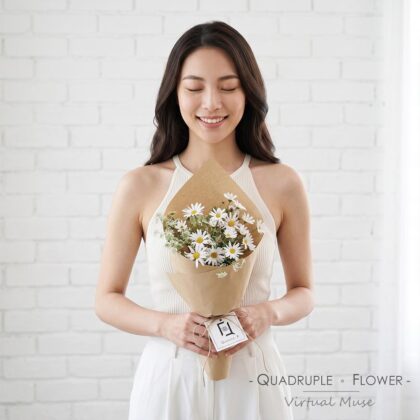 拾野花蹤 | 瑪格麗特蕾絲花鮮花花束