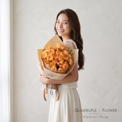 暮色秋意 | 橙小玫瑰鮮花花束