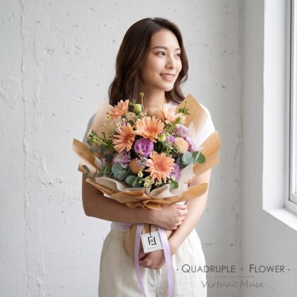 暮色柔情 | 捲邊非洲菊洋桔梗鮮花花束
