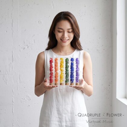彩虹試管瓶 | 永生花繡球試管瓶