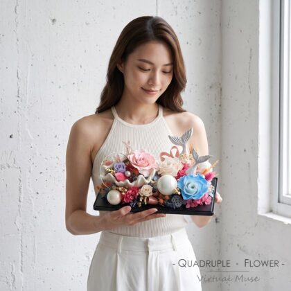 美人魚系列 | 夢幻美人魚永生花玫瑰花盒
