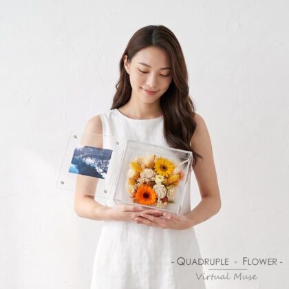 回憶相架 | 永生花太陽花玫瑰相架