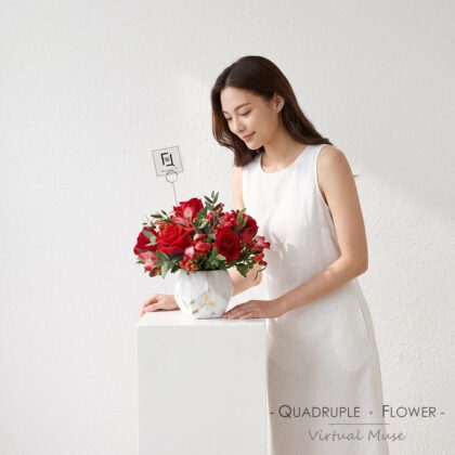 Sweet LOVE | Red Rose Fresh Centerpiece Table Flower
