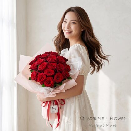 永恆真愛 | 紅玫瑰鮮花花束