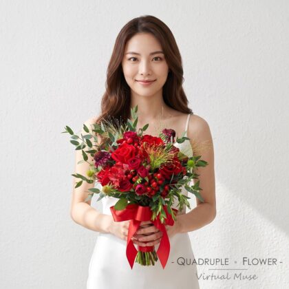 高貴真愛 | 紅玫瑰系列鮮花結婚花球連襟花