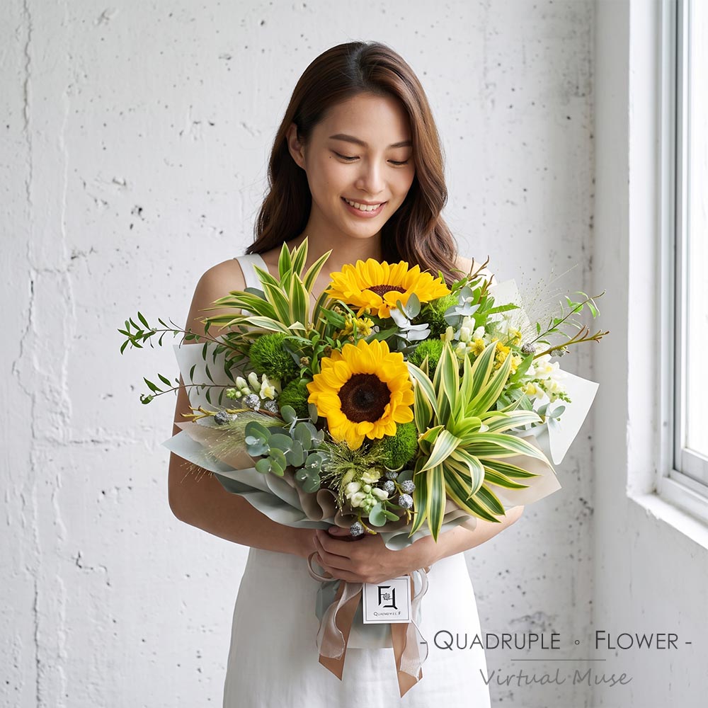煦日驕陽 | 向日葵金魚草鮮花花束 2 煦日驕陽 | 向日葵金魚草鮮花花束 - BL060015