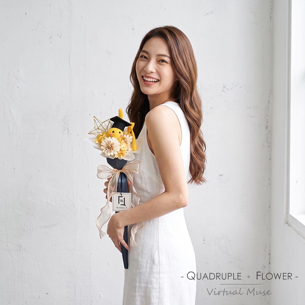 Smiley Scepter Graduation Bouquet | Preserved Flower Pompon Mum Scepter Graduation Bouquet 2 Smiley Scepter Graduation Bouquet | Preserved Flower Pompon Mum Scepter Graduation Bouquet