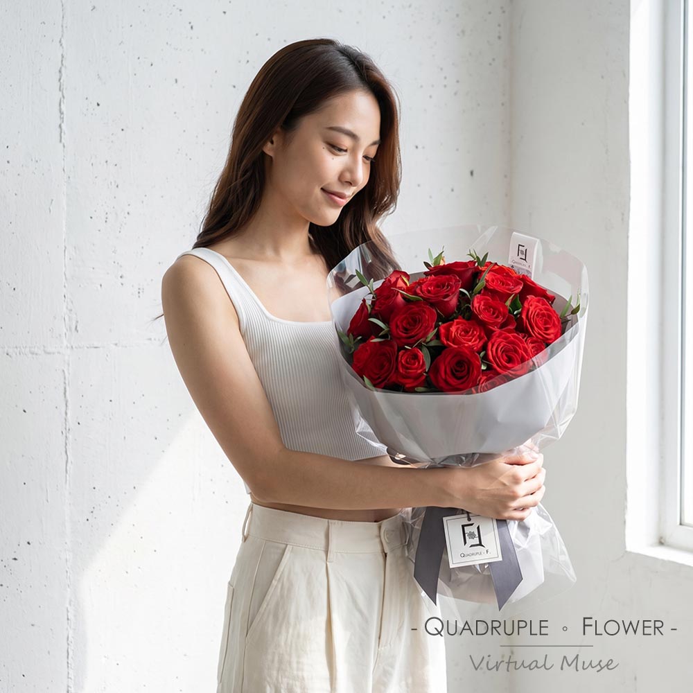 熾愛圓滿 | 紅玫瑰紅小玫瑰鮮花花束 2 熾愛圓滿 | 紅玫瑰紅小玫瑰鮮花花束 - BL010067